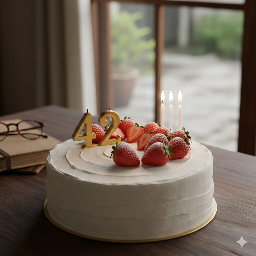 42歳の誕生日ケーキ